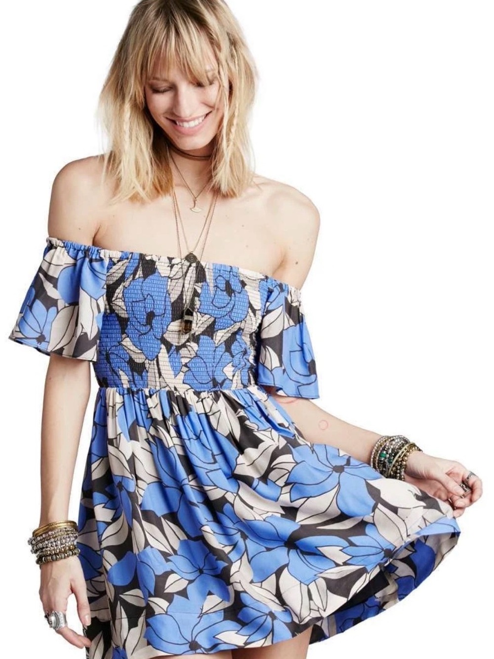 Free people floral Louise dress size medium EUC